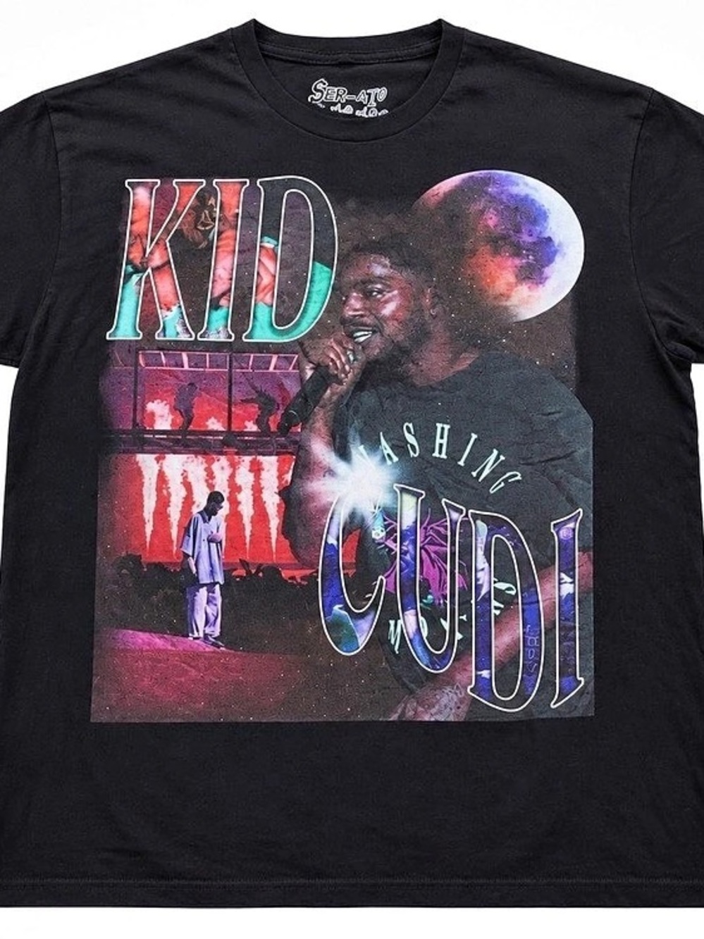 Ser-Gio California Kid Cudi graphic tee Graphic Tee Black Large Like New